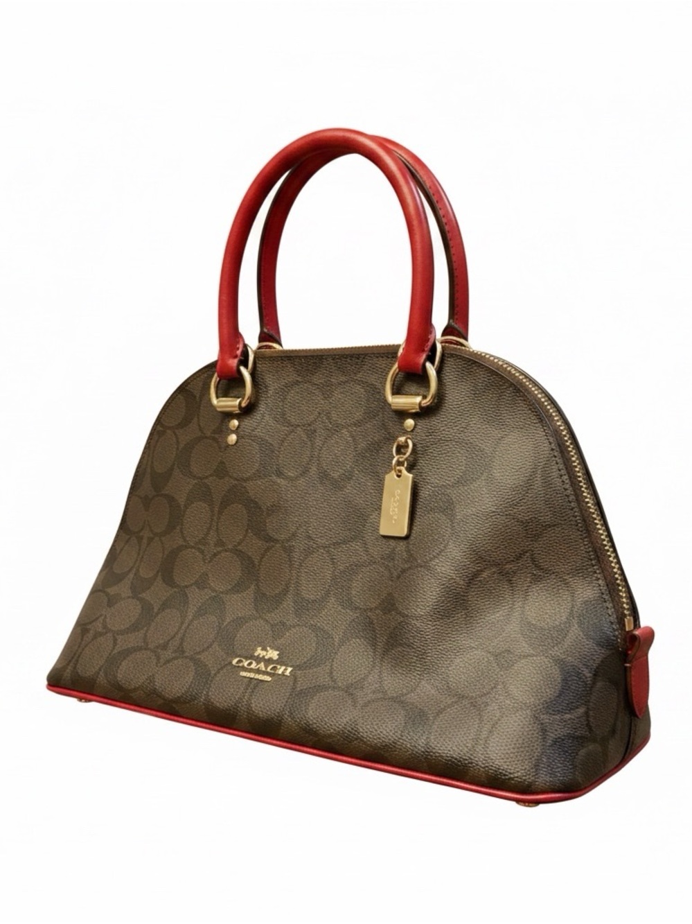 Coach Katy Satchel in Signature Canvas